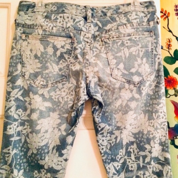 🌺🎉HP🎉🌺 NWOT Free People Hawaiian Floral Print Skinny Jeans - Picture 14 of 15